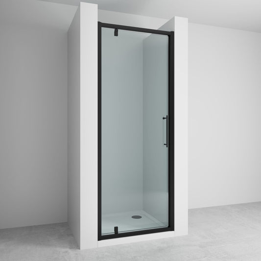 Lakes Enclosures 900mm Pivot Shower Door - Black