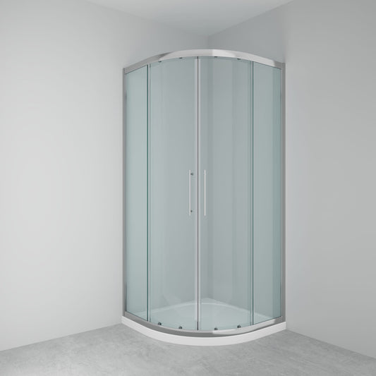900mm 2 Door Quadrant - Chrome