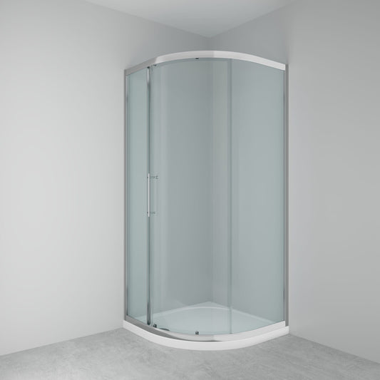 Lakes Enclosures 900mm Single Door Quadrant Shower Enclosure - Chrome