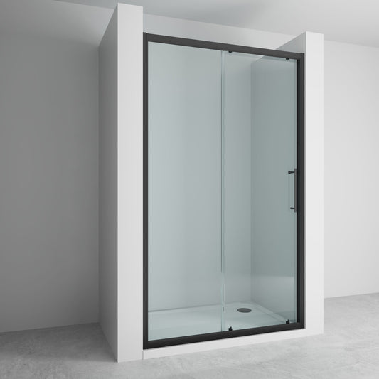 1200mm Sliding Shower Door - Black