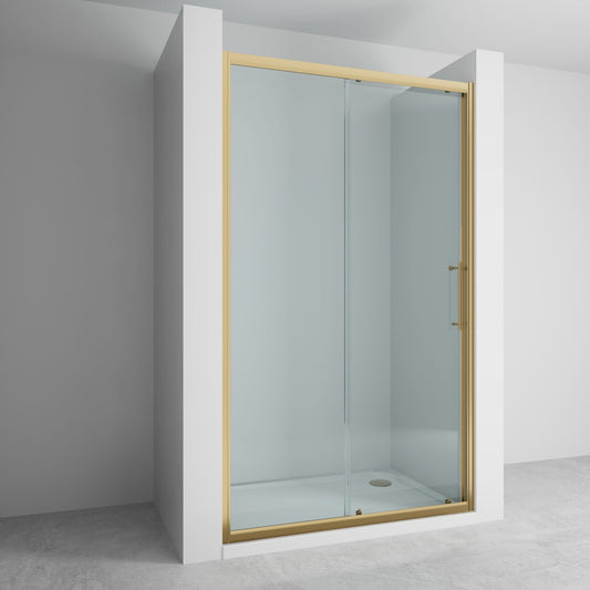 1200mm Sliding Door - Brushed Brass