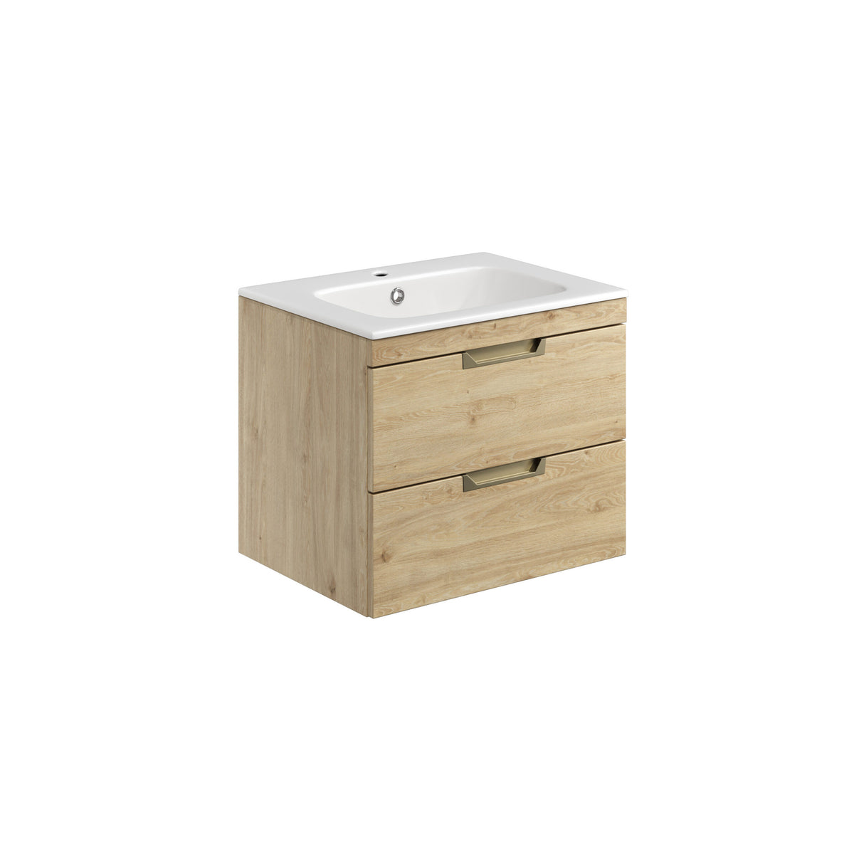 Ventimiglia 600mm Vanity Unit & Basin - Davos Oak