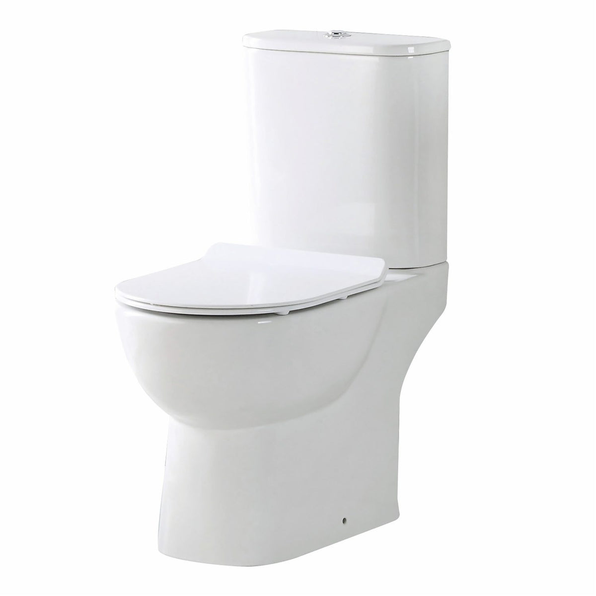 Genova Open Back Toilet - Pan, Cistern & Seat