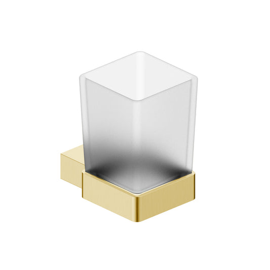 Trapani Brushed Brass Bathroom Accessory - Tumbler Holder