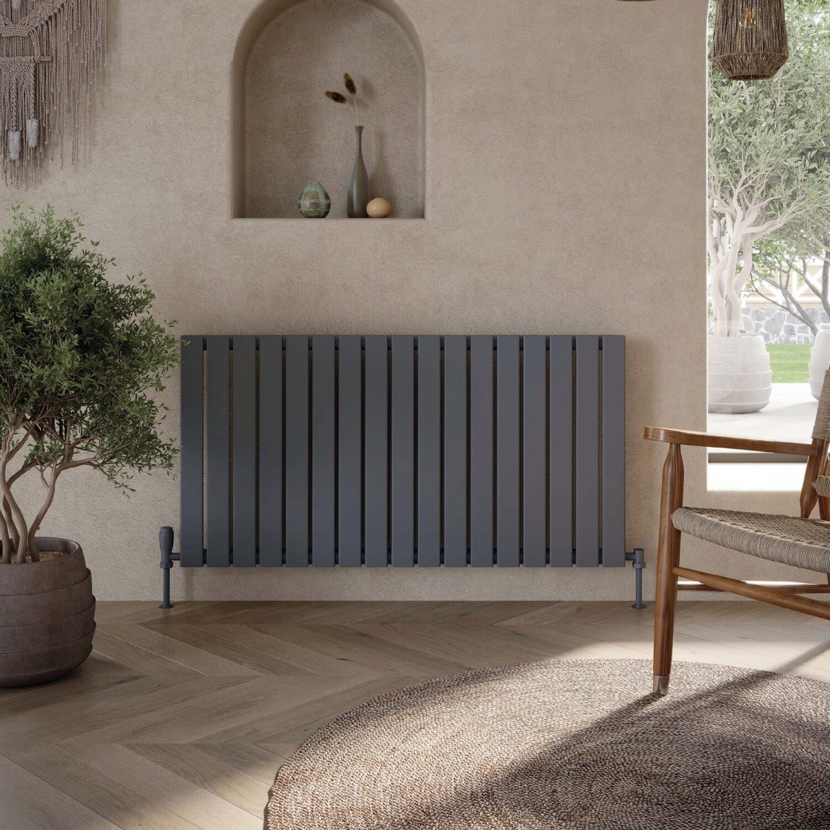Parma Horizontal Radiator - Anthracite