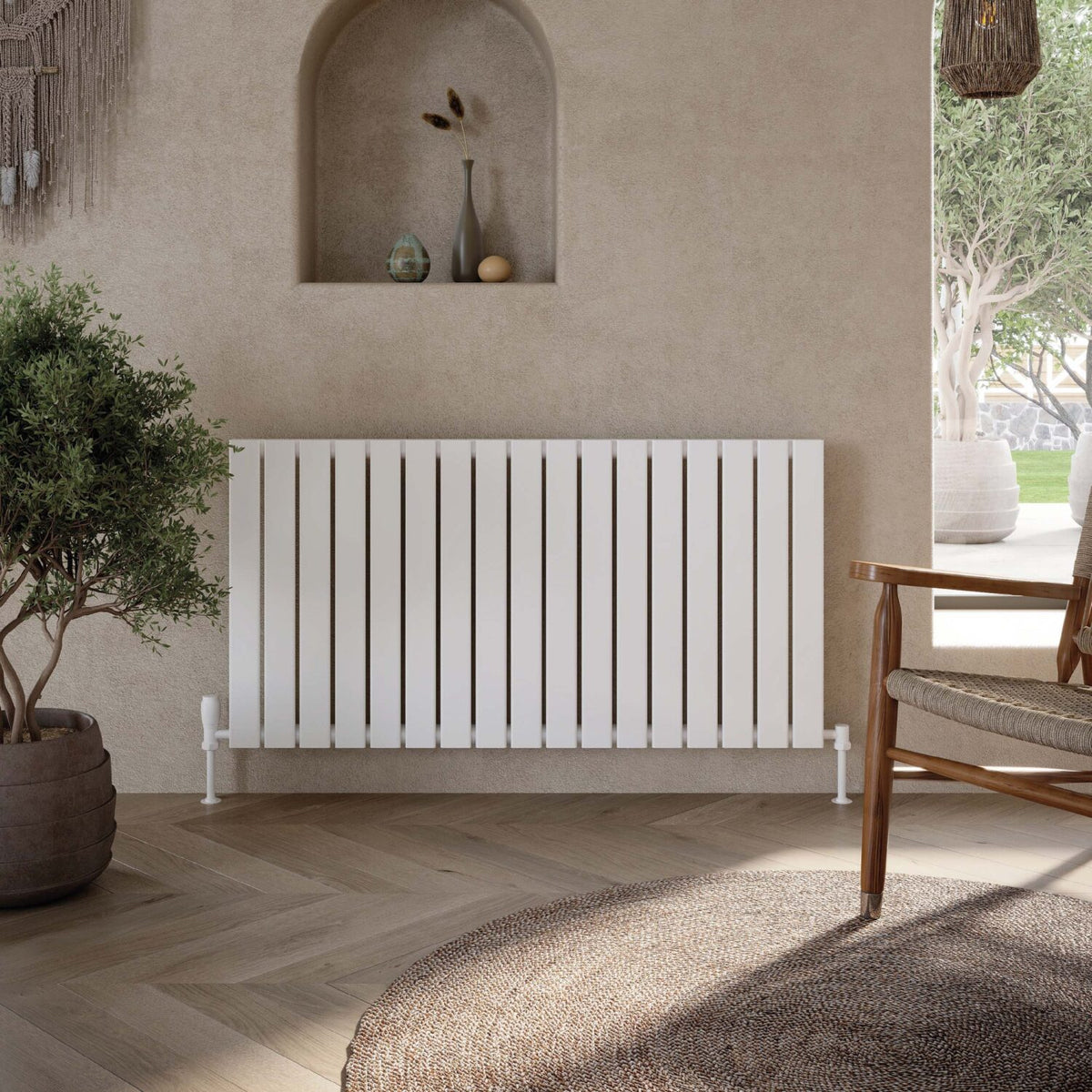 Parma Horizontal Radiator - White