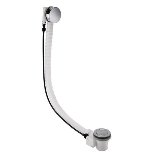 Reus Bath Pop-Up Waste with Overflow - Chrome Easy Clean