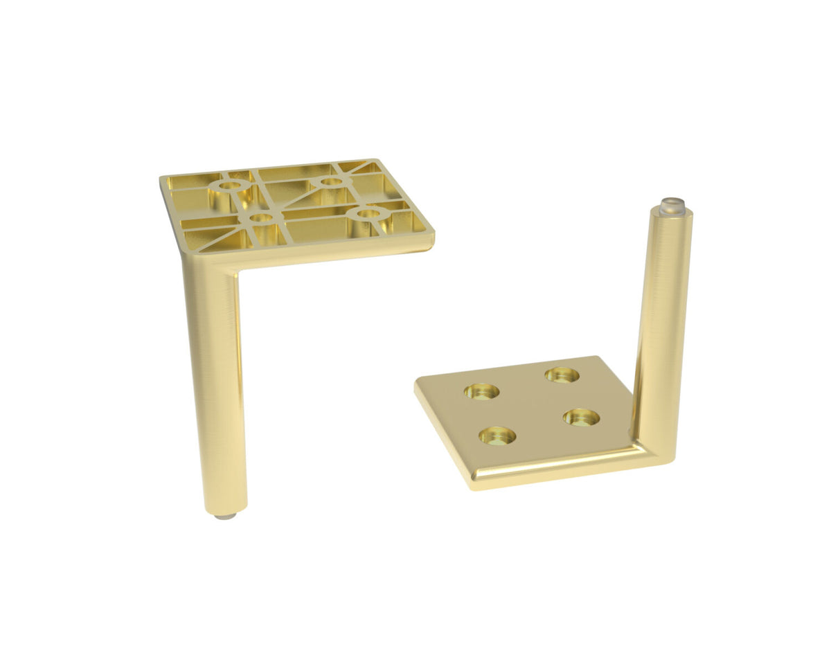 Susa Cabinet Leg - Brushed Brass