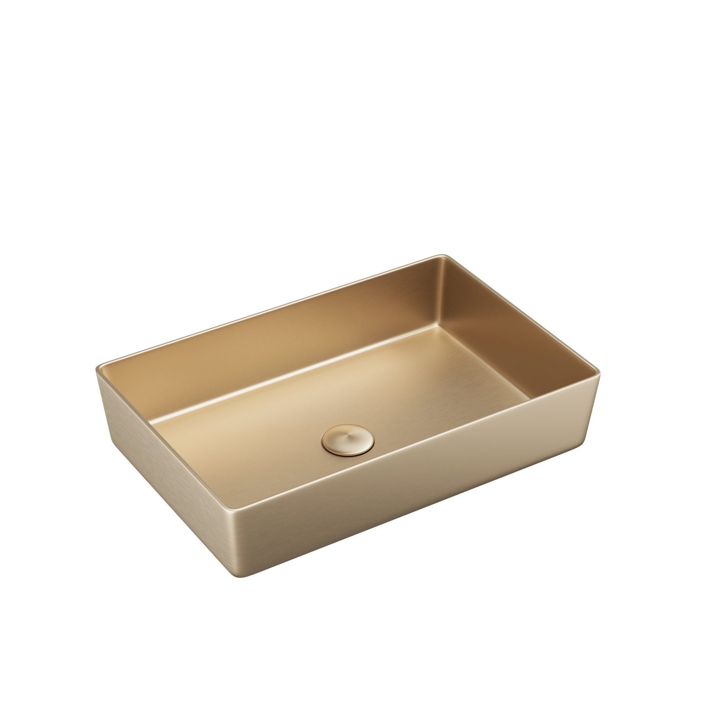Pinnacle Stainless Steel Countertop Basin - Brushed Brass