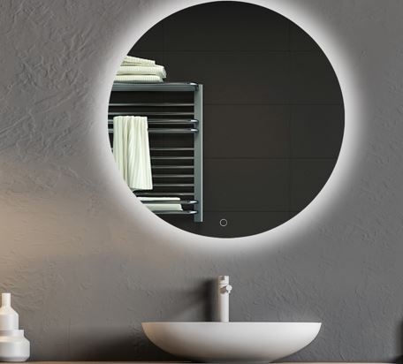 SenseWare 600mm Round Led Mirror