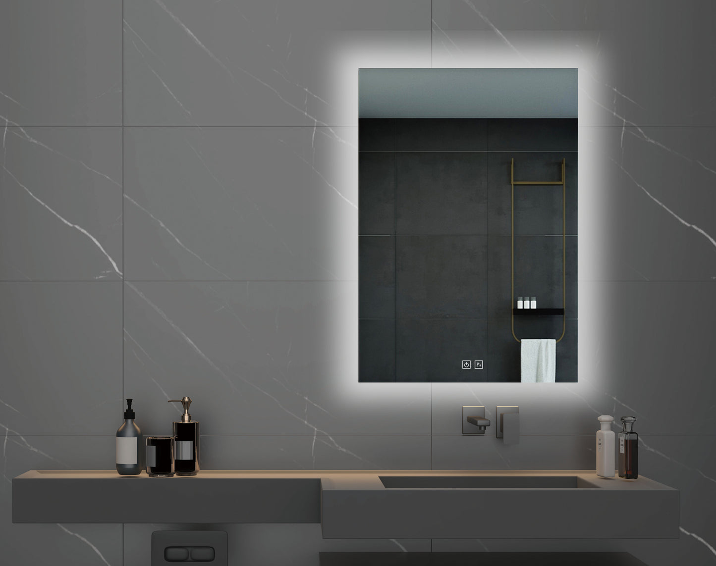 SenseWare 600x800mm Premium Back-lit LED Mirror
