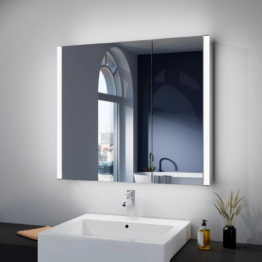 Luce 800x600mm Luxury LED Mirror Cabinet