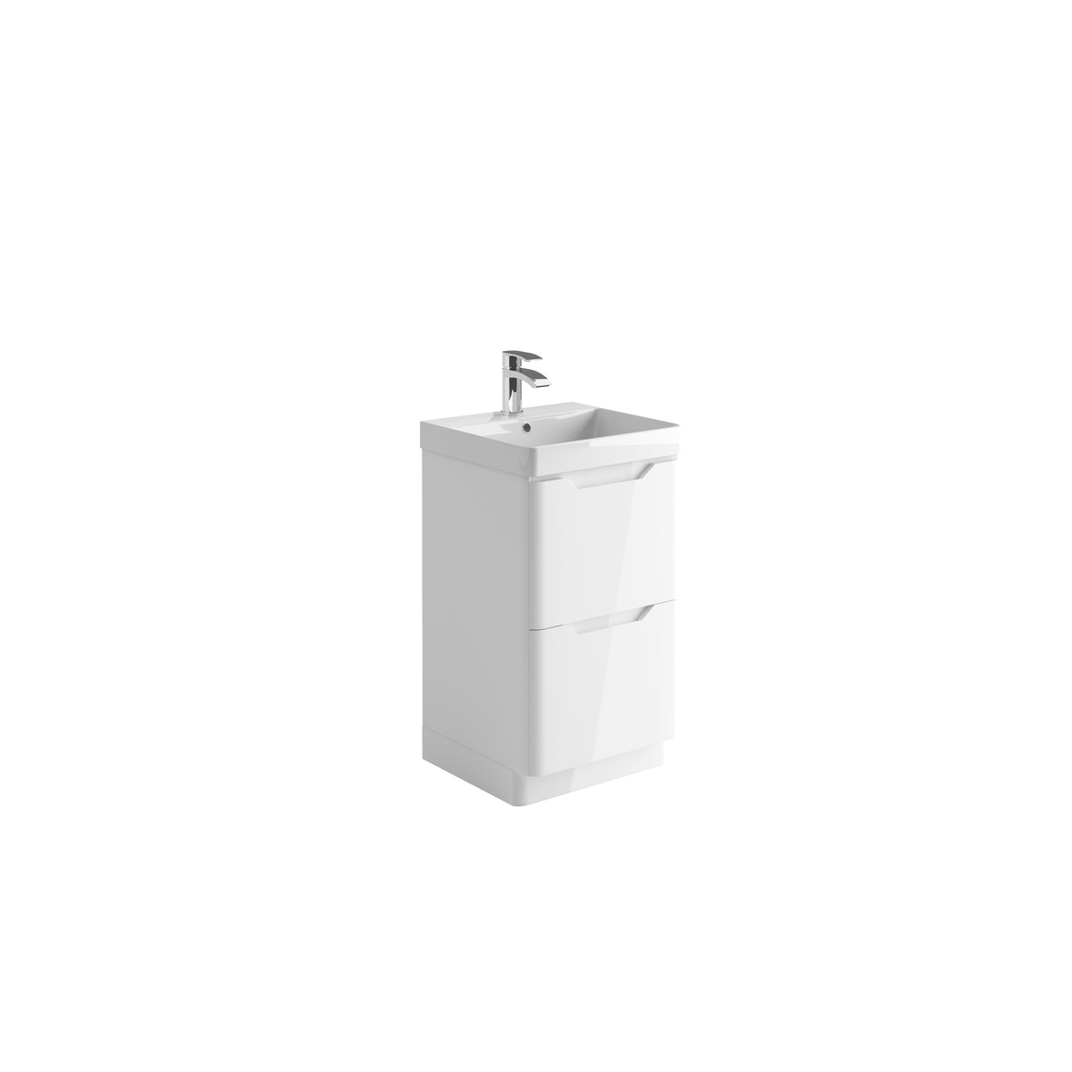 Ivrea 500 Floorstanding Vanity Unit - White