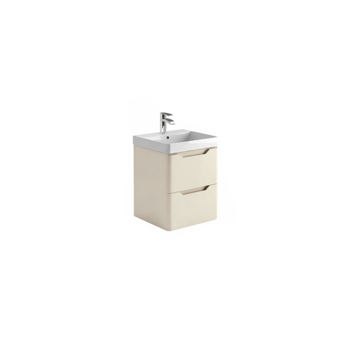 Ivrea 500 Wall Vanity Unit & Basin - Stone