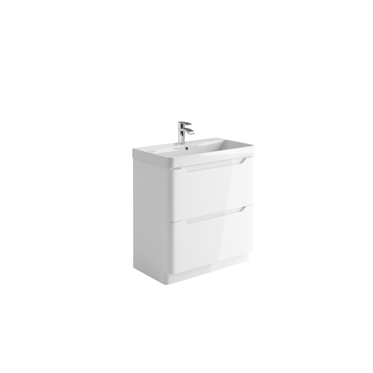 Ivrea 800 Floorstanding Vanity Unit - White