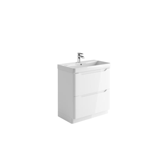 Ivrea 800 Floorstanding Vanity Unit - White