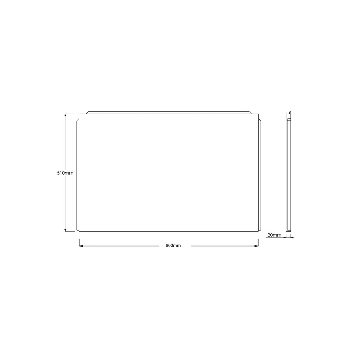 800mm Waterproof End Panel