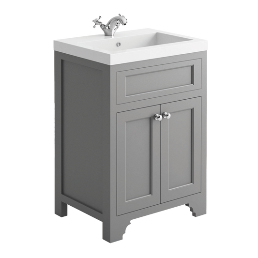Chiavari 600 Vanity Unit & Basin - Spa Grey