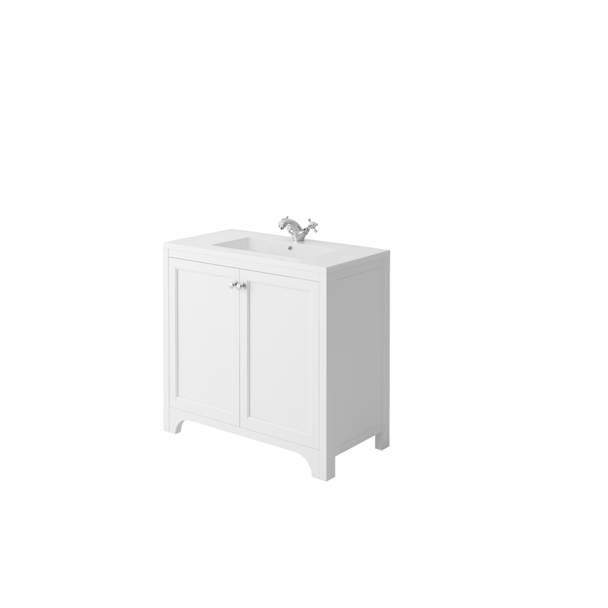 Chiavari Brunswick 900 Vanity Unit & Basin - Arctic White
