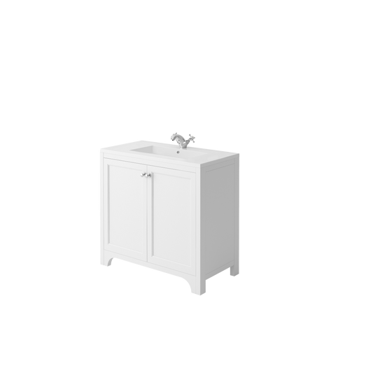 Chiavari Brunswick 900 Vanity Unit & Basin - Arctic White