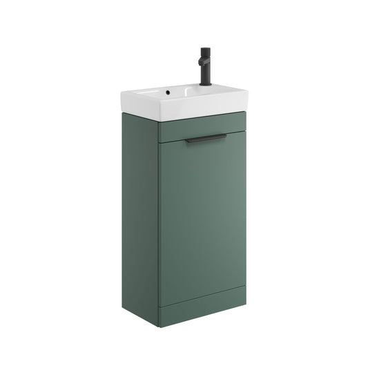 Acqui 450mm Compact Freestanding Unit & Basin - Black