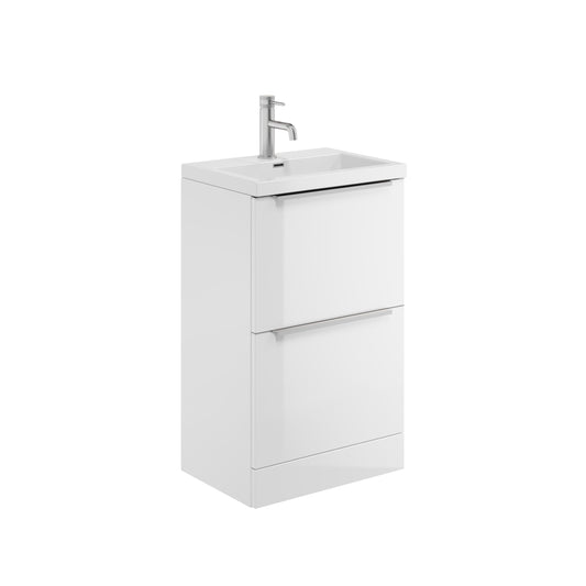Vigevano 2 Drawer Freestanding 500 Basin Cabinet