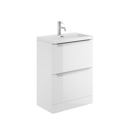Vigevano 2 Drawer Freestanding 600 Basin Cabinet