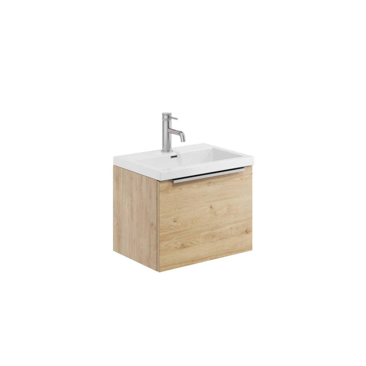 Velora Wall Hung 500 Vanity Unit & Basin - Davos Oak