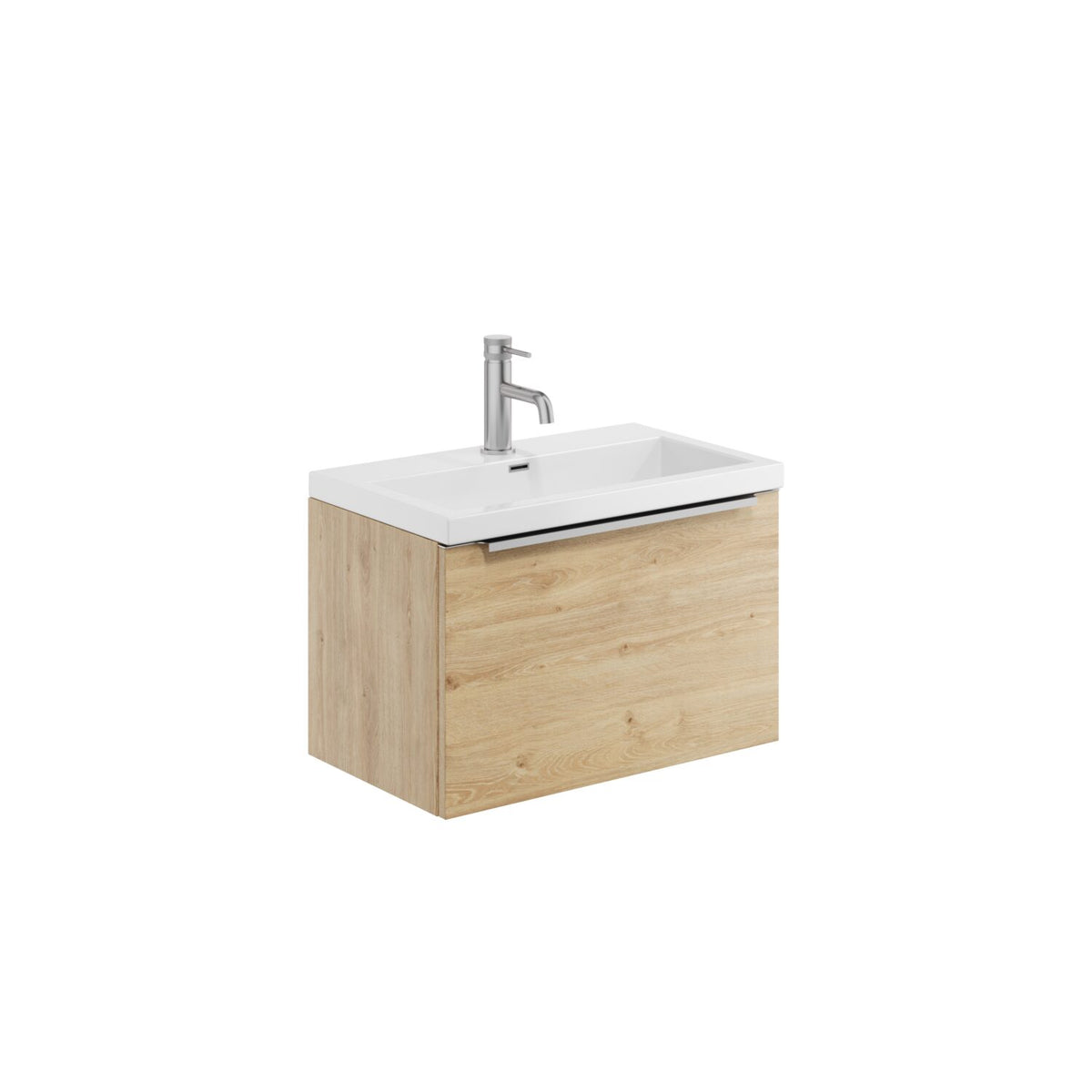 Velora Wall Hung 600 Vanity Unit & Basin - Davos Oak