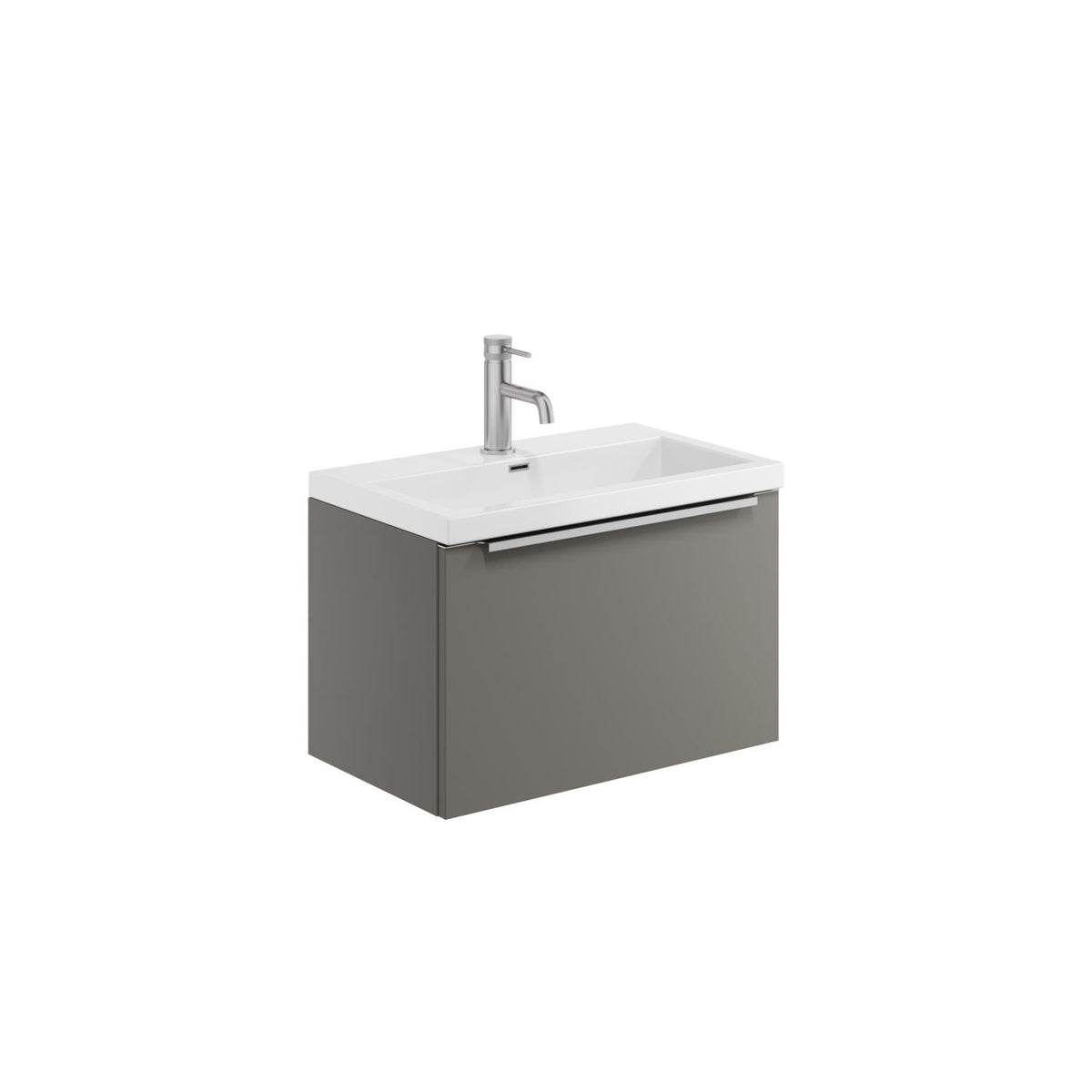 Velora Wall Hung 600 Vanity Unit & Basin - Dust Grey