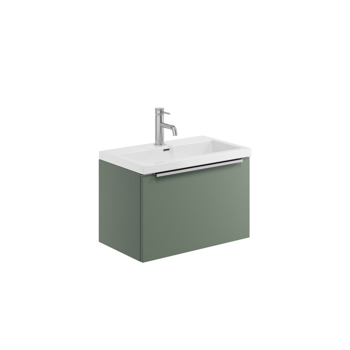 Velora Wall Hung 600 Vanity Unit & Basin - Reed Green