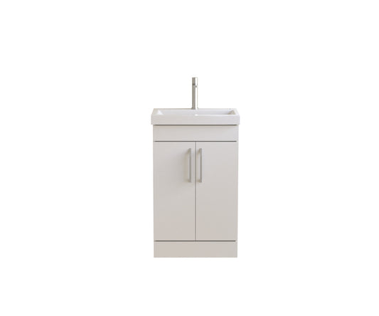 Bordo - 500mm 2 Door Floorstanding Vanity Unit & basin Matte White
