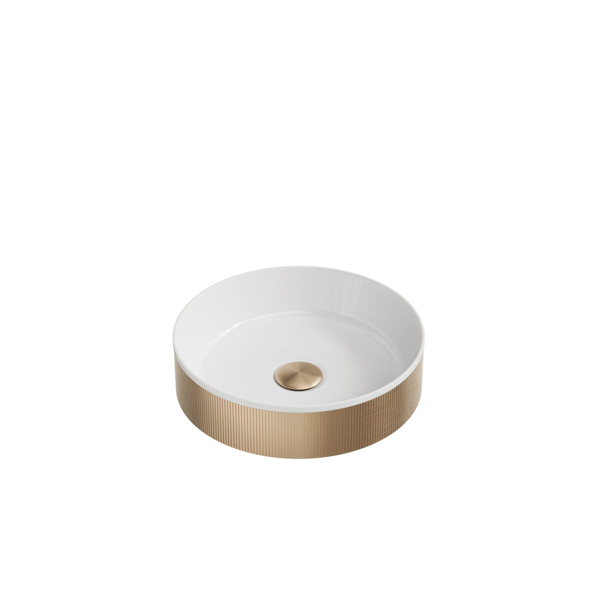 Milo Counter top Vessel Basin - Brushed Brass