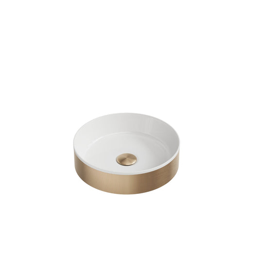 Milo Counter top Vessel Basin - Brushed Brass