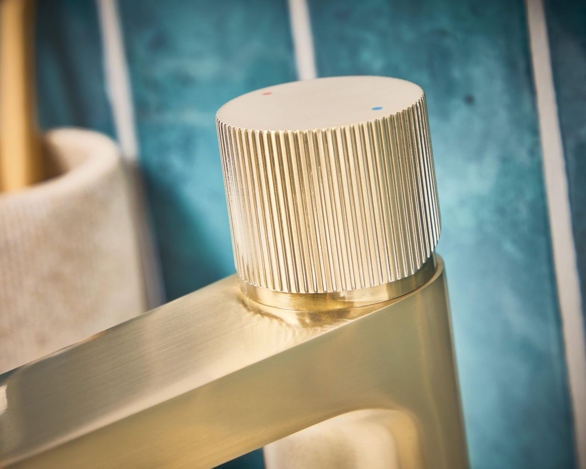 Milo Tall Basin Mixer - Brushed Brass