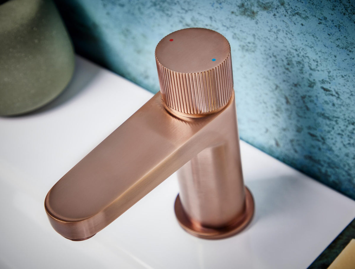 Milo Basin Mixer - brushed bronze