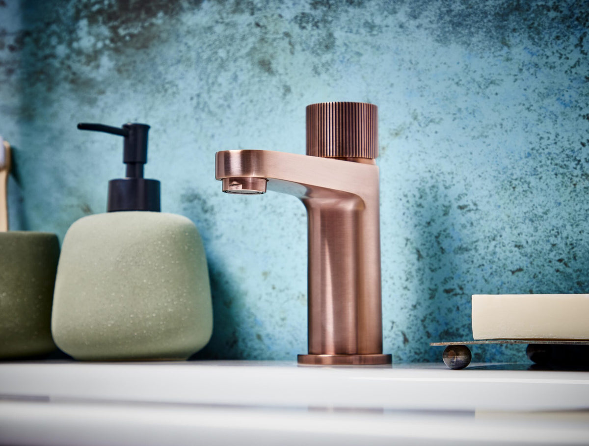 Milo Basin Mixer - brushed bronze