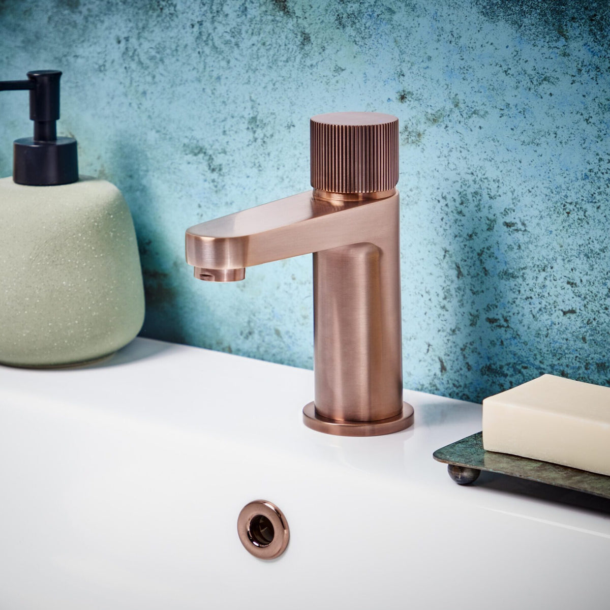 Milo Basin Mixer - brushed bronze