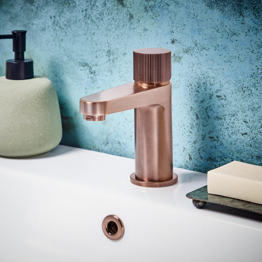 Milo Basin Mixer - brushed bronze