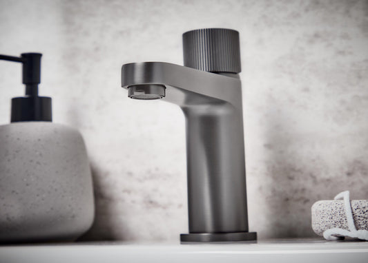 Milo Basin Mixer - Gun Metal