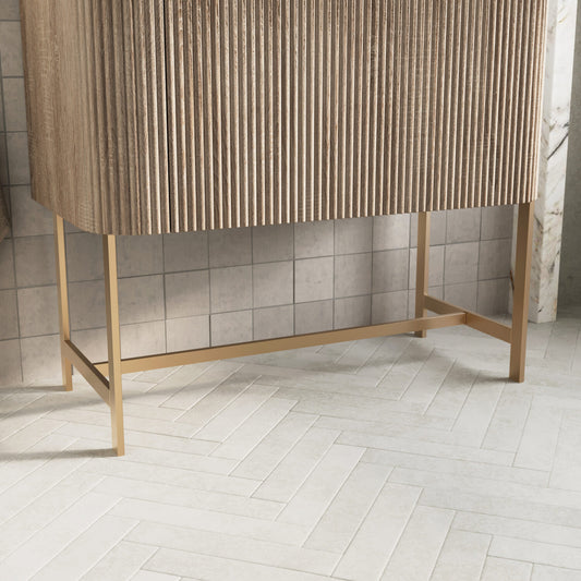 Saluzzo 600 Brushed Brass Frame