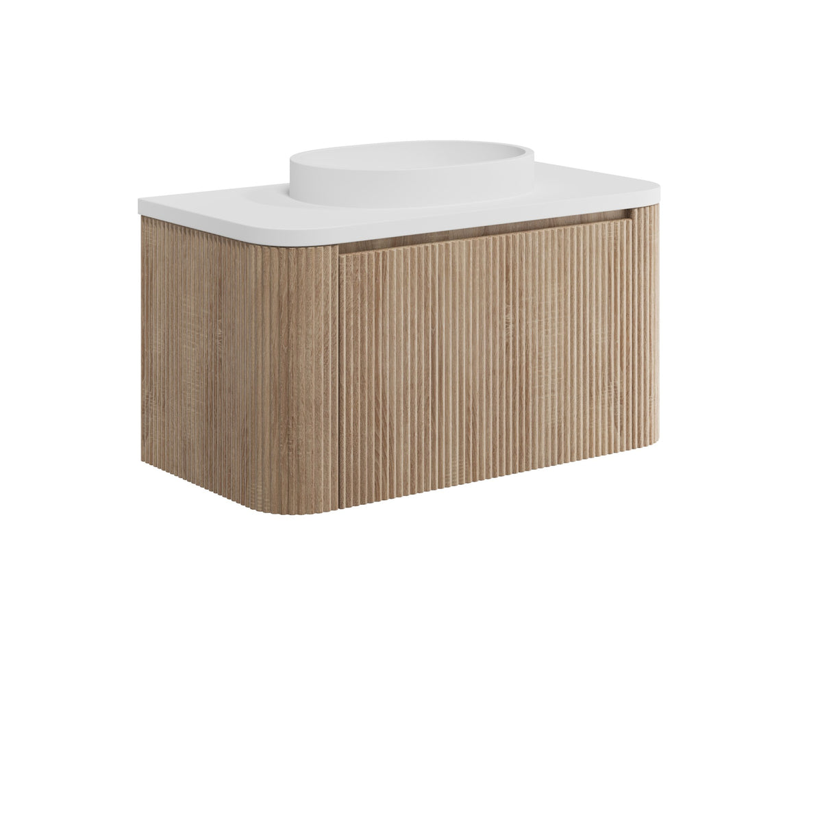 Mondovi 800 Square Vanity Unit & Basin - Oak