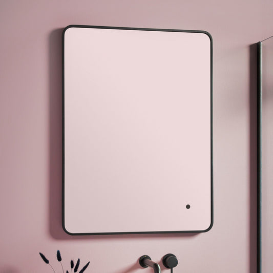 Granada Soft Edge LED Mirror - Matt Black