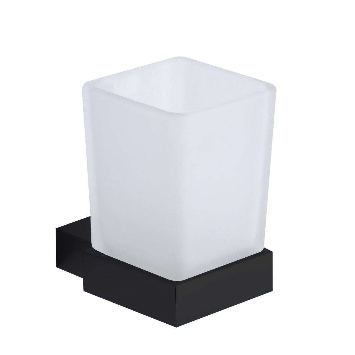 Perugia Matt Black Bathroom Accessory - Tumbler Holder