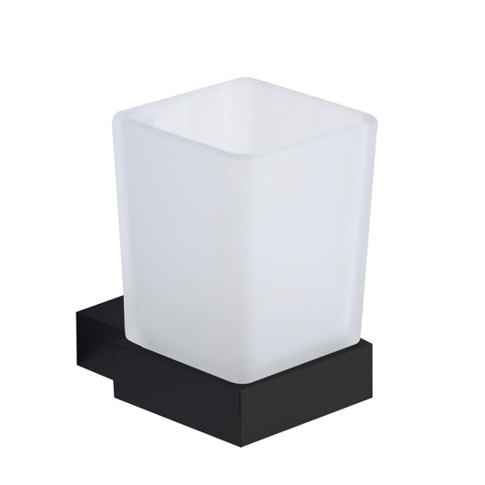Perugia Matt Black Bathroom Accessory - Tumbler Holder