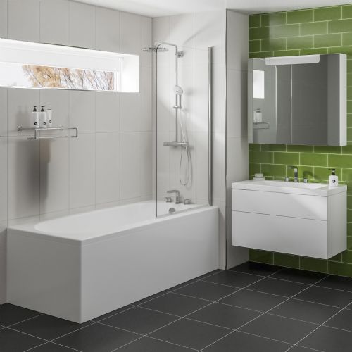 Monaco 1700x700mm Single Ended Bath