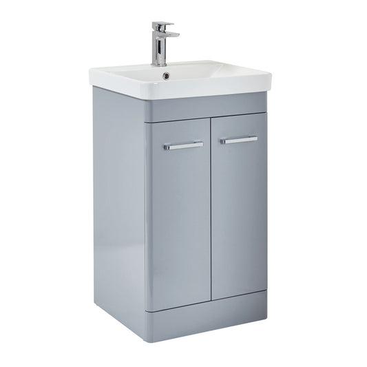 Ceva 500 Floorstanding Vanity Unit - Pebble Grey
