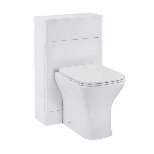 Ceva Back to Wall Vanity Unit & Basin - Gloss White