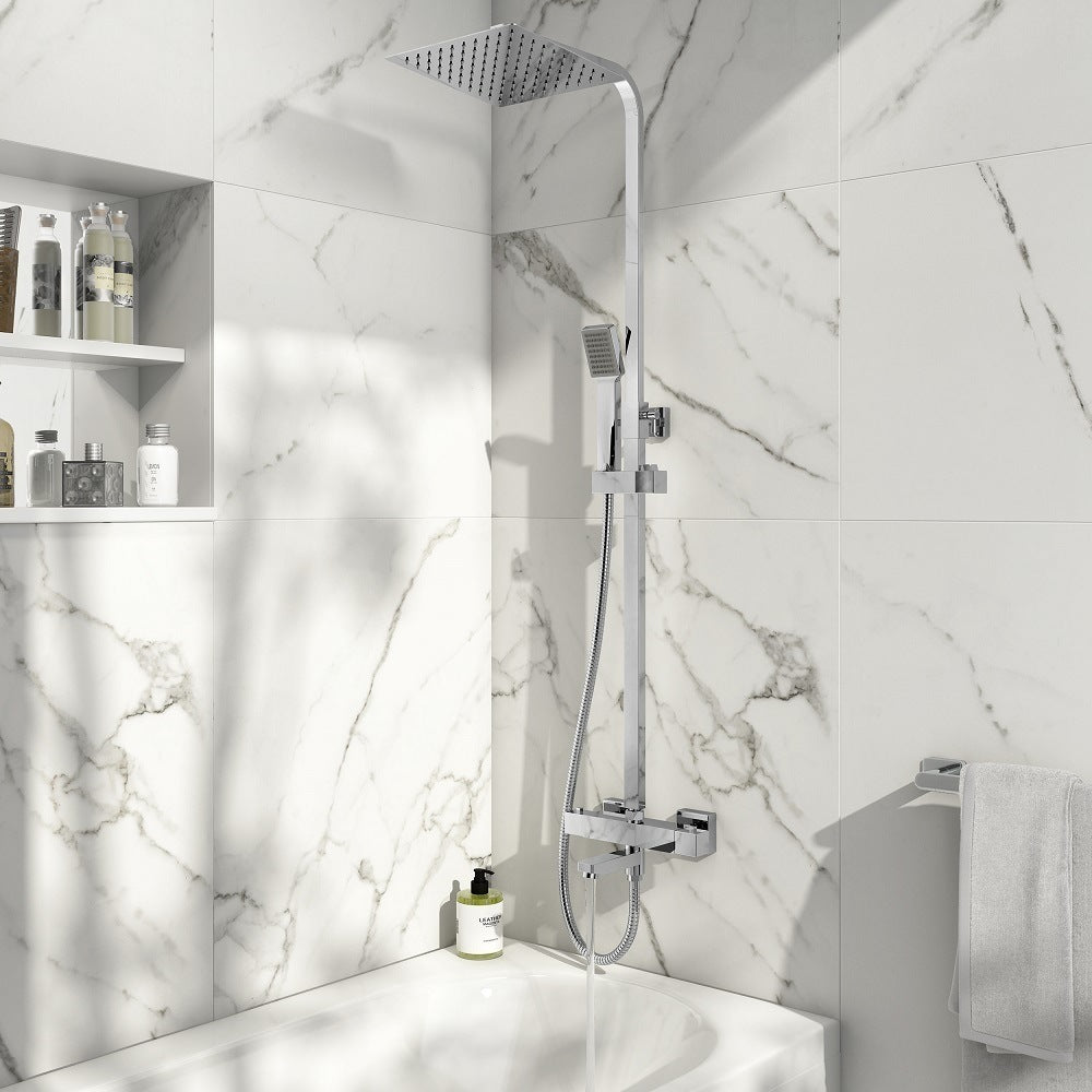 Treviso Block Rigid Riser Shower & Bath Filler
