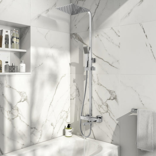 Treviso Block Rigid Riser Shower & Bath Filler